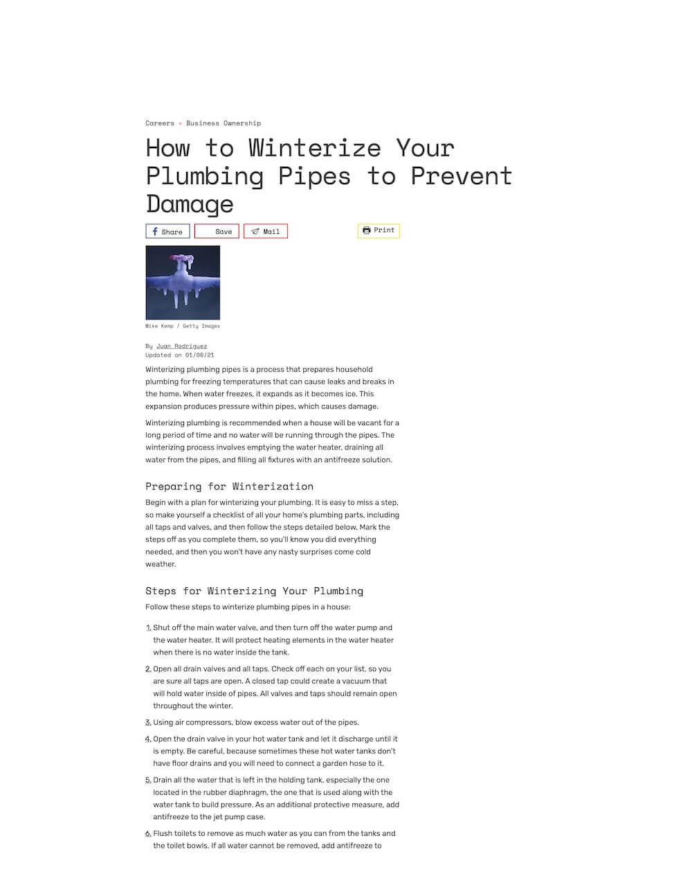 How to Winterize Your Plumbing Pipes to Prevent Damage